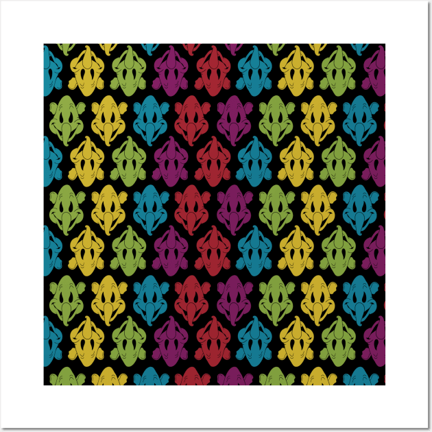 Technicolor Elephants Pattern Wall Art by Heyday Threads